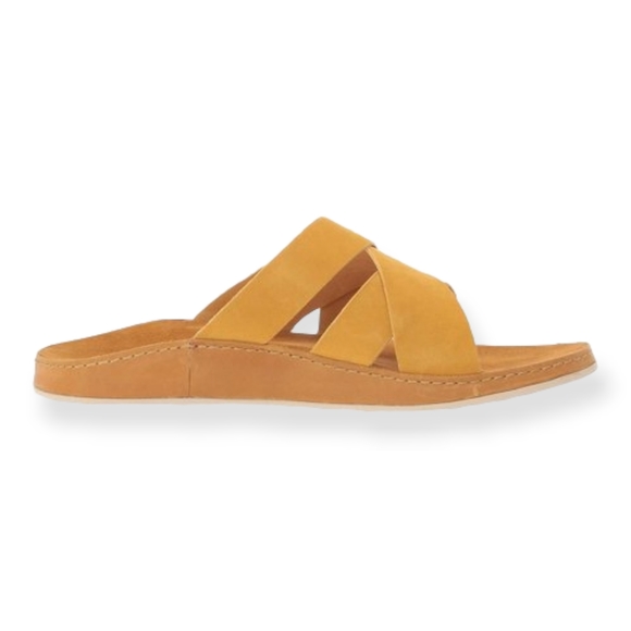 CHACO Leather Wayfarer Slide’s Womens Yellow Slip-on Sandal - Picture 12 of 16